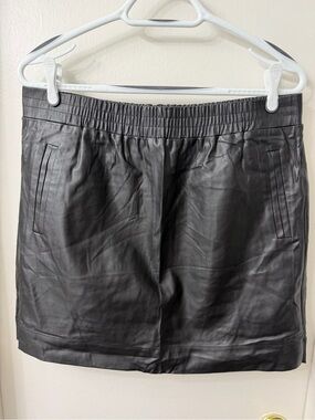 Women’s Black Faux Leather skirt